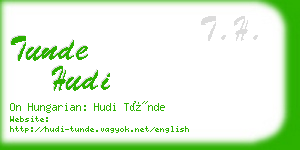 tunde hudi business card